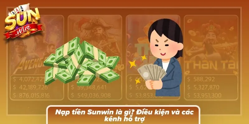 Khu vực giao dịch hiển thị nhiều phương thức nạp vốn có thể lựa chọn