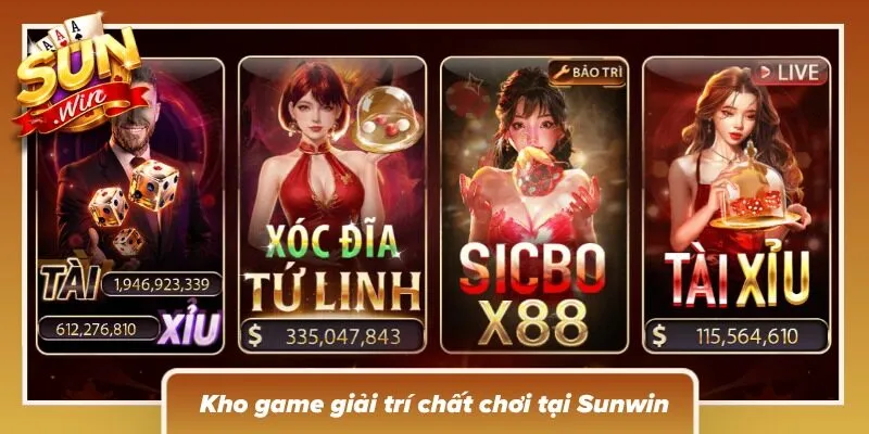 Nhiều bàn chơi cùng biểu tượng game tạo nên khu vực giải trí bắt mắt